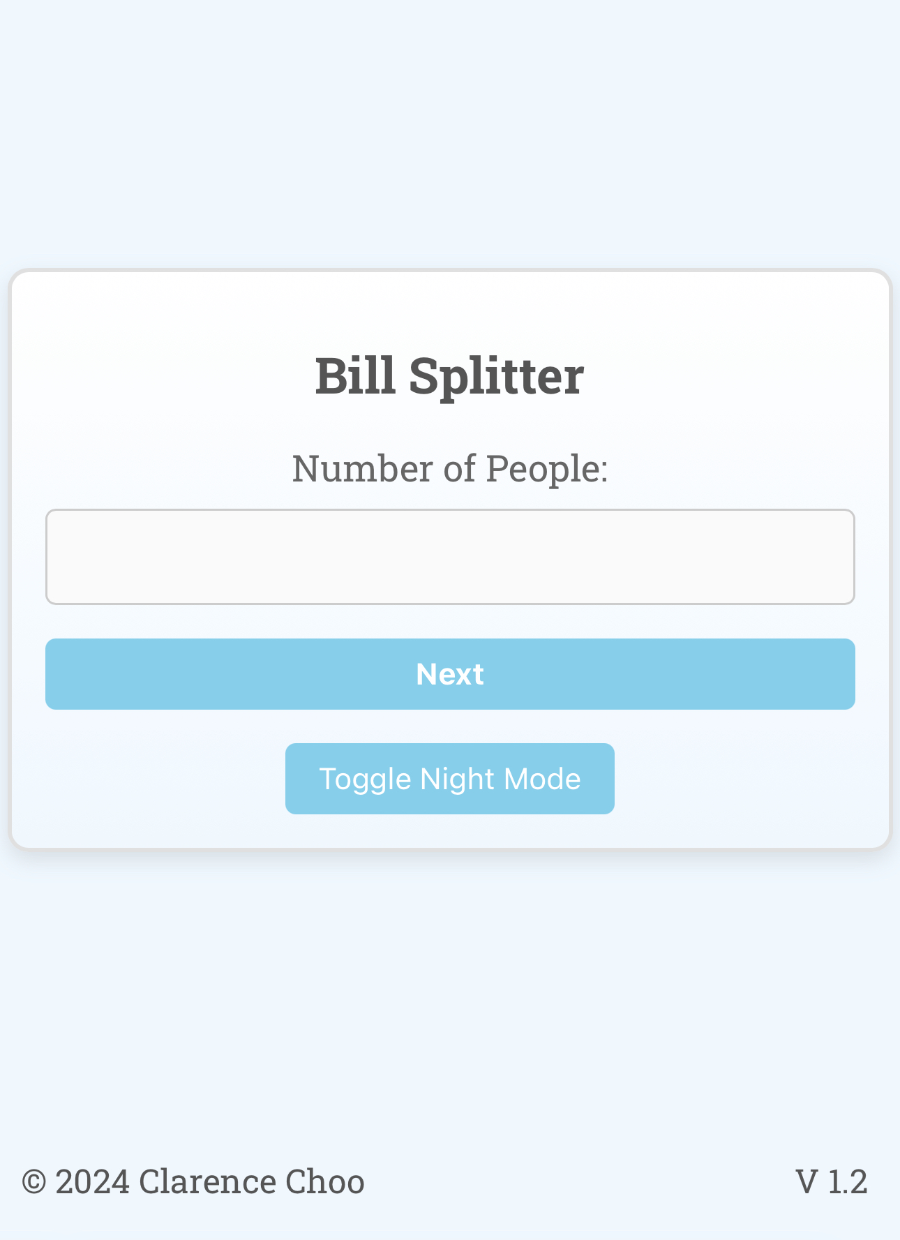 Bill Splitter